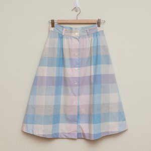 Midi A-Line Madras Skirt from Maison Kitsuné, size EU 36